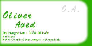 oliver aved business card