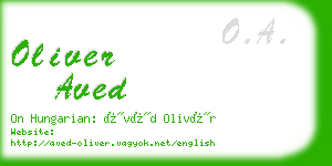 oliver aved business card